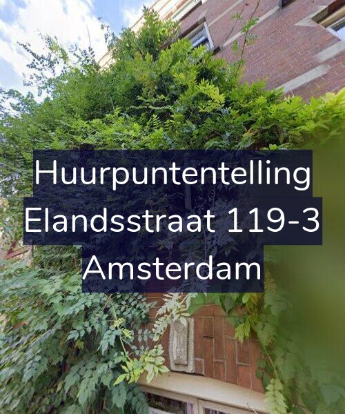 Foto gevel Huurpuntentelling voor Elandsstraat 119-3, Amsterdam