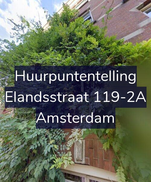 Foto gevel Huurpuntentelling voor Elandsstraat 119-2A, Amsterdam