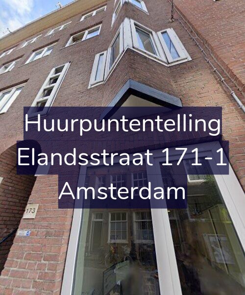 Foto gevel Huurpuntentelling voor Elandsstraat 171-1, Amsterdam