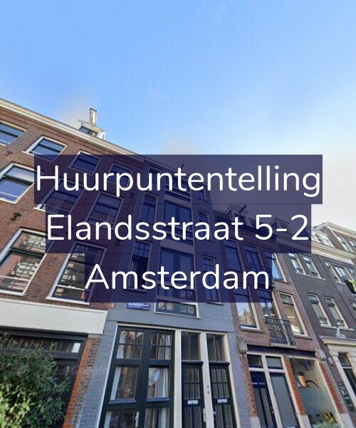 Foto gevel Huurpuntentelling voor Elandsstraat 5-2, Amsterdam