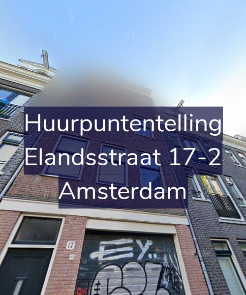 Foto gevel Huurpuntentelling voor Elandsstraat 17-2, Amsterdam