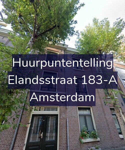 Foto gevel Huurpuntentelling voor Elandsstraat 183-A, Amsterdam