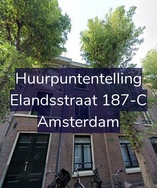 Foto gevel Huurpuntentelling voor Elandsstraat 187-C, Amsterdam