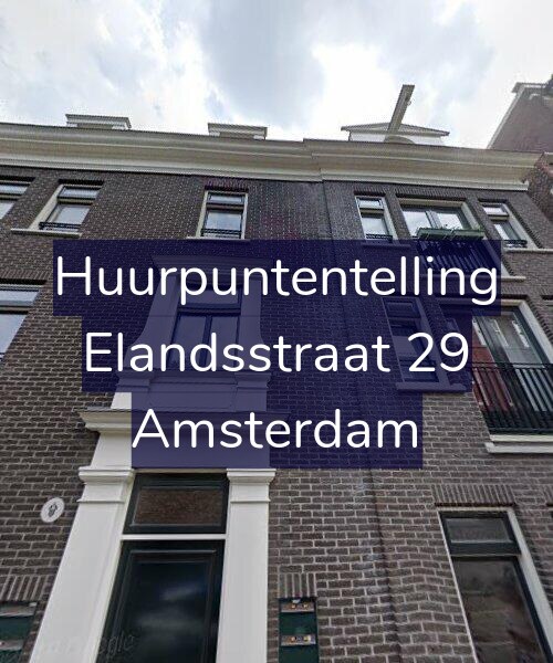 Foto gevel Huurpuntentelling voor Elandsstraat 29, Amsterdam