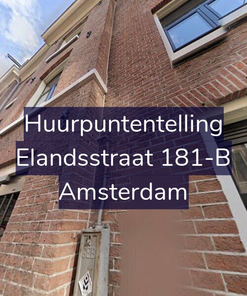 Foto gevel Huurpuntentelling voor Elandsstraat 181-B, Amsterdam