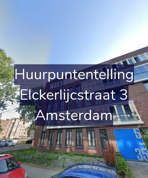 Foto gevel Huurpuntentelling voor Elckerlijcstraat 3, Amsterdam