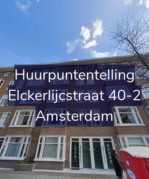 Foto gevel Huurpuntentelling voor Elckerlijcstraat 40-2, Amsterdam