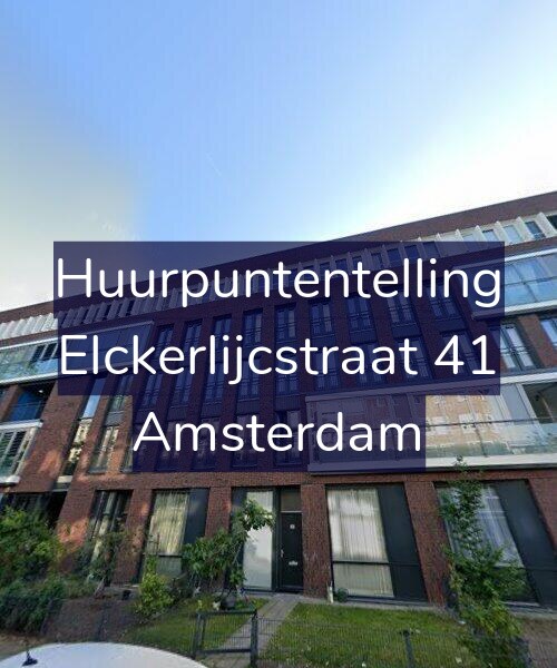 Foto gevel Huurpuntentelling voor Elckerlijcstraat 41, Amsterdam