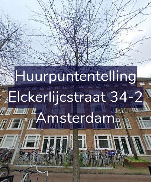 Foto gevel Huurpuntentelling voor Elckerlijcstraat 34-2, Amsterdam