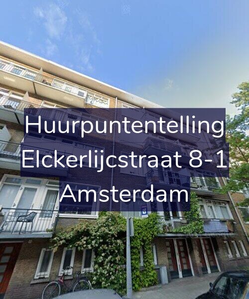 Foto gevel Huurpuntentelling voor Elckerlijcstraat 8-1, Amsterdam