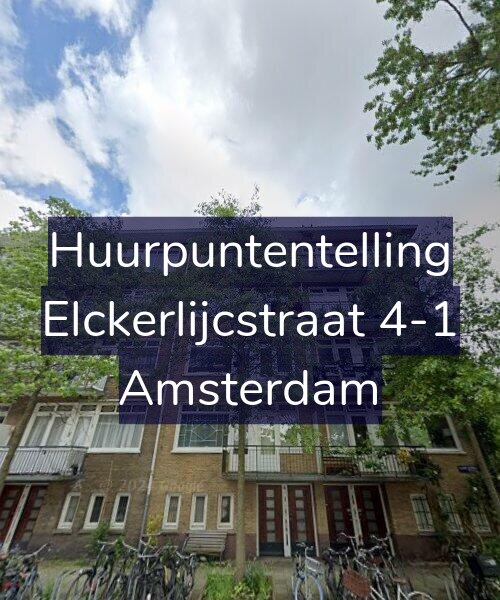 Foto gevel Huurpuntentelling voor Elckerlijcstraat 4-1, Amsterdam
