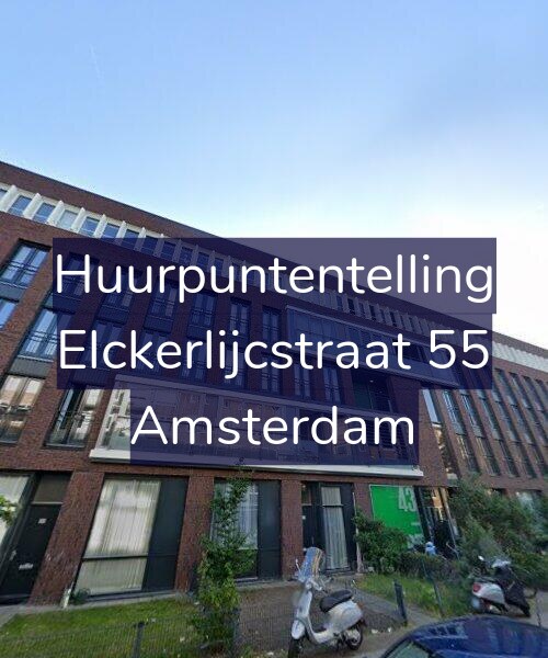 Foto gevel Huurpuntentelling voor Elckerlijcstraat 55, Amsterdam