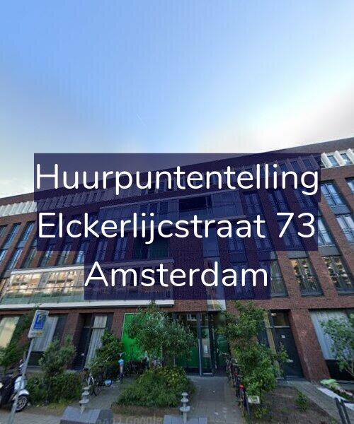 Foto gevel Huurpuntentelling voor Elckerlijcstraat 73, Amsterdam
