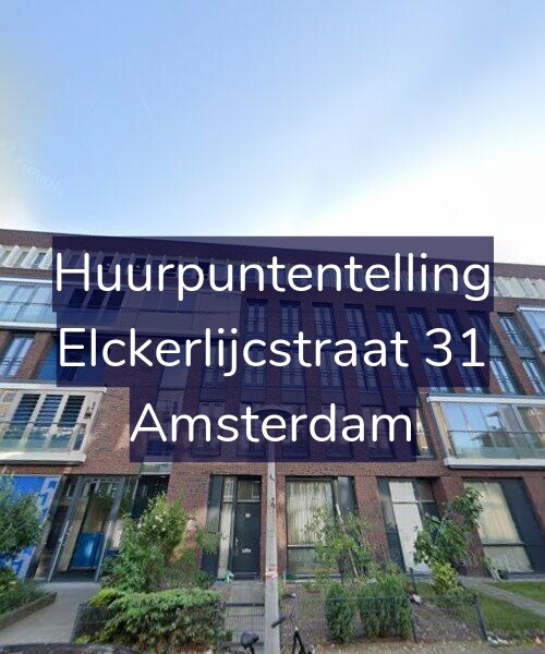 Foto gevel Huurpuntentelling voor Elckerlijcstraat 31, Amsterdam