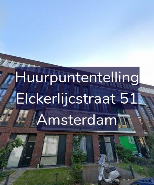 Foto gevel Huurpuntentelling voor Elckerlijcstraat 51, Amsterdam