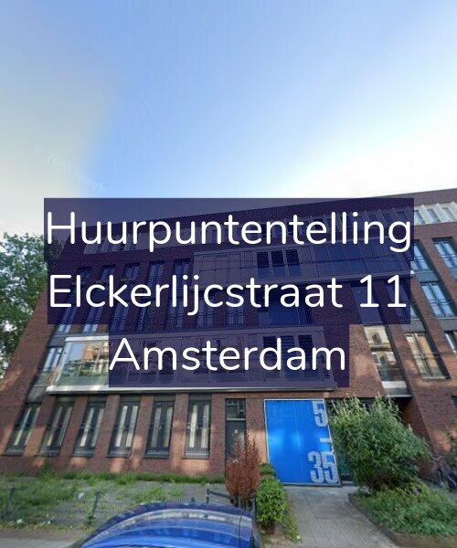 Foto gevel Huurpuntentelling voor Elckerlijcstraat 11, Amsterdam