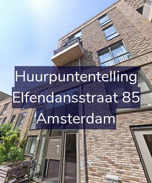 Foto gevel Huurpuntentelling voor Elfendansstraat 85, Amsterdam