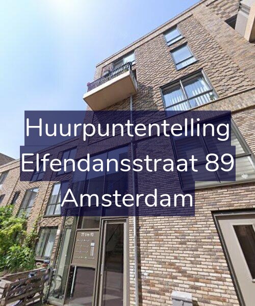 Foto gevel Huurpuntentelling voor Elfendansstraat 89, Amsterdam