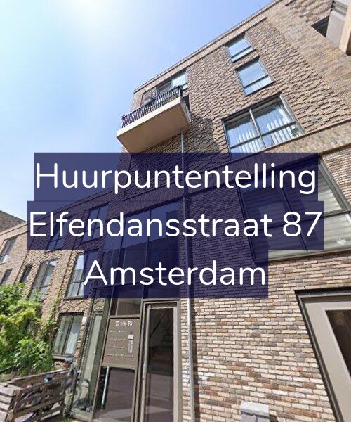 Foto gevel Huurpuntentelling voor Elfendansstraat 87, Amsterdam