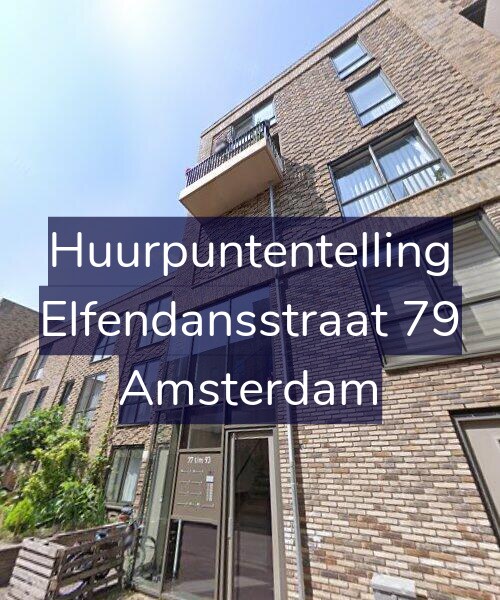 Foto gevel Huurpuntentelling voor Elfendansstraat 79, Amsterdam