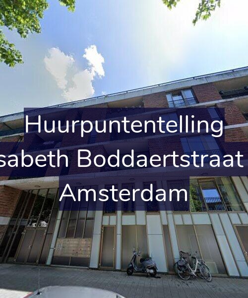 Foto gevel Huurpuntentelling voor Elisabeth Boddaertstraat 91, Amsterdam