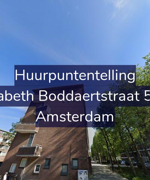 Foto gevel Huurpuntentelling voor Elisabeth Boddaertstraat 58-3, Amsterdam