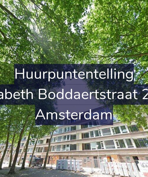 Foto gevel Huurpuntentelling voor Elisabeth Boddaertstraat 28-3, Amsterdam