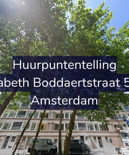 Foto gevel Huurpuntentelling voor Elisabeth Boddaertstraat 54-2, Amsterdam