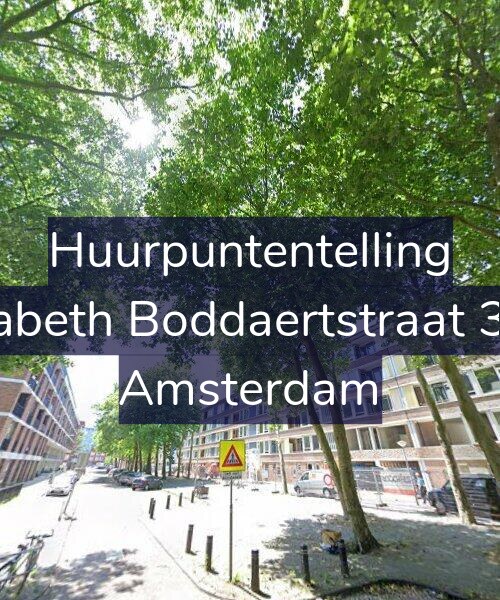 Foto gevel Huurpuntentelling voor Elisabeth Boddaertstraat 34-1, Amsterdam