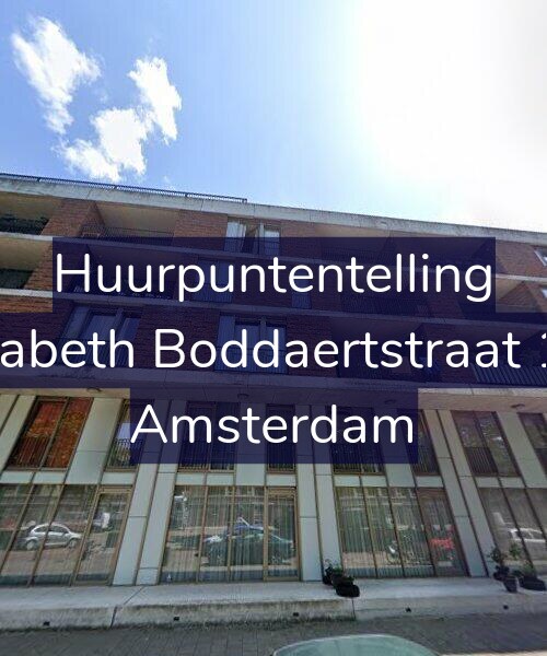 Foto gevel Huurpuntentelling voor Elisabeth Boddaertstraat 157, Amsterdam