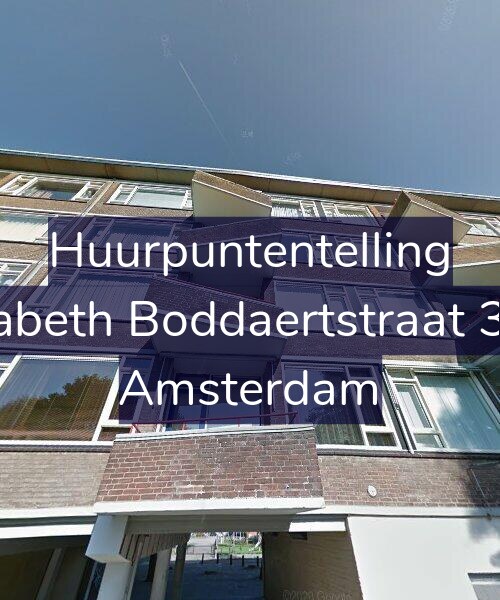 Foto gevel Huurpuntentelling voor Elisabeth Boddaertstraat 36-2, Amsterdam