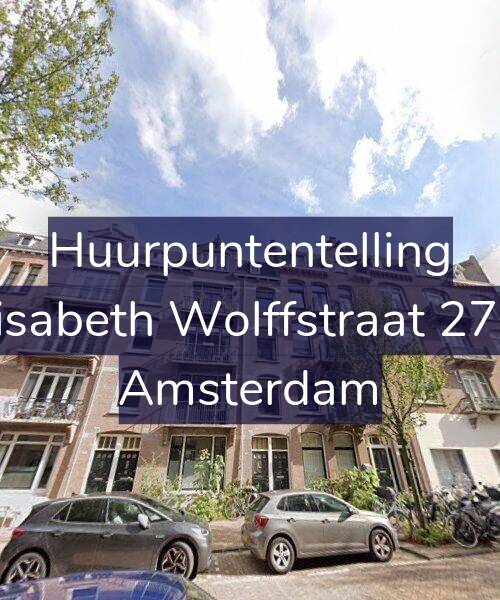 Foto gevel Huurpuntentelling voor Elisabeth Wolffstraat 27-1, Amsterdam
