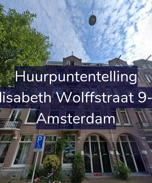 Foto gevel Huurpuntentelling voor Elisabeth Wolffstraat 9-2, Amsterdam