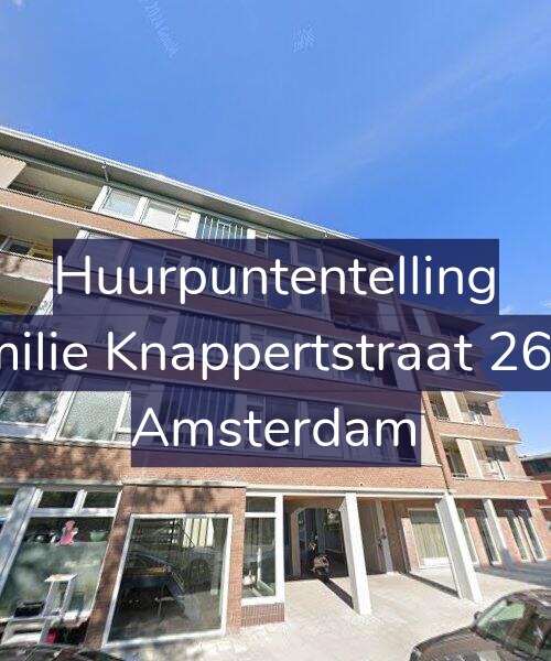 Foto gevel Huurpuntentelling voor Emilie Knappertstraat 26-1, Amsterdam