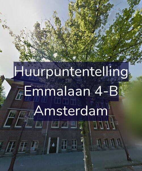Foto gevel Huurpuntentelling voor Emmalaan 4-B, Amsterdam