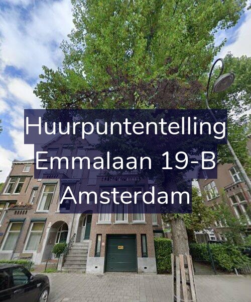 Foto gevel Huurpuntentelling voor Emmalaan 19-B, Amsterdam