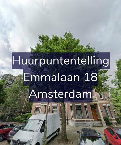 Foto gevel Huurpuntentelling voor Emmalaan 18, Amsterdam