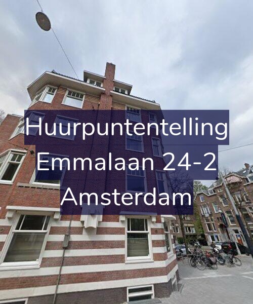 Foto gevel Huurpuntentelling voor Emmalaan 24-2, Amsterdam