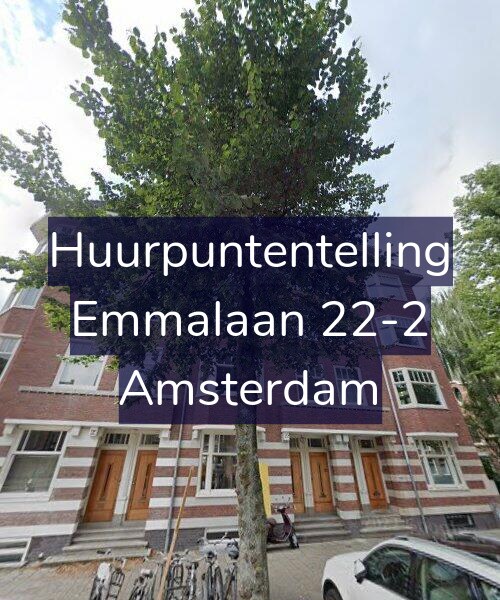 Foto gevel Huurpuntentelling voor Emmalaan 22-2, Amsterdam
