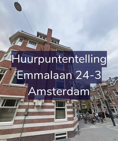 Foto gevel Huurpuntentelling voor Emmalaan 24-3, Amsterdam