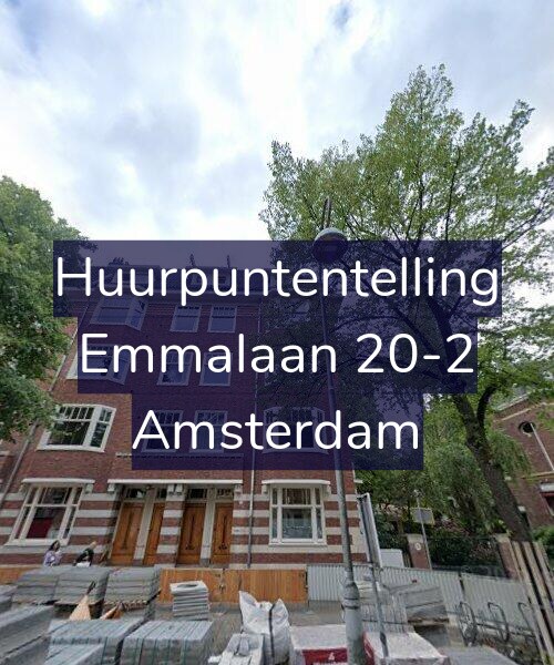 Foto gevel Huurpuntentelling voor Emmalaan 20-2, Amsterdam