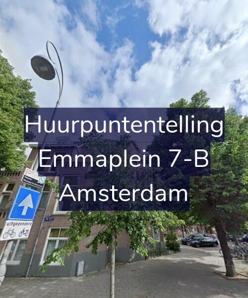 Foto gevel Huurpuntentelling voor Emmaplein 7-B, Amsterdam