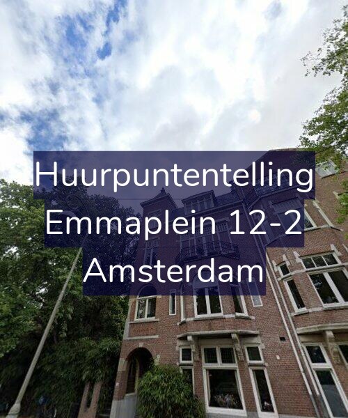 Foto gevel Huurpuntentelling voor Emmaplein 12-2, Amsterdam