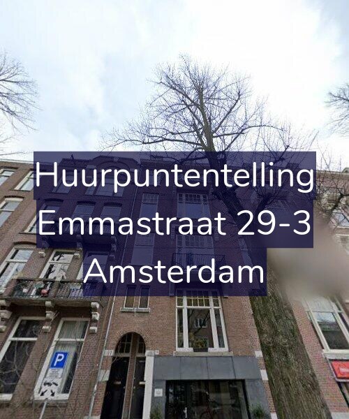 Foto gevel Huurpuntentelling voor Emmastraat 29-3, Amsterdam