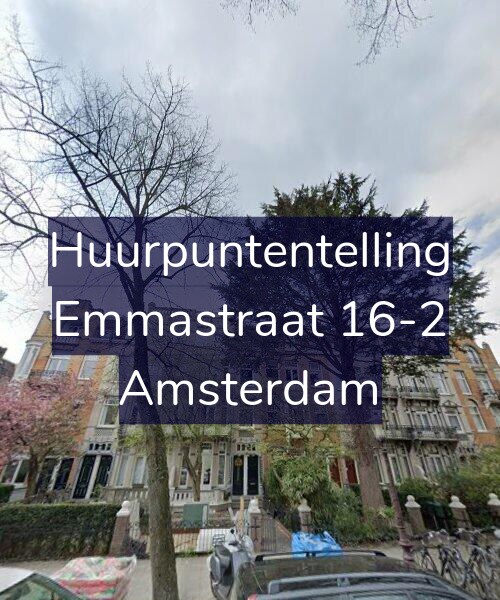 Foto gevel Huurpuntentelling voor Emmastraat 16-2, Amsterdam