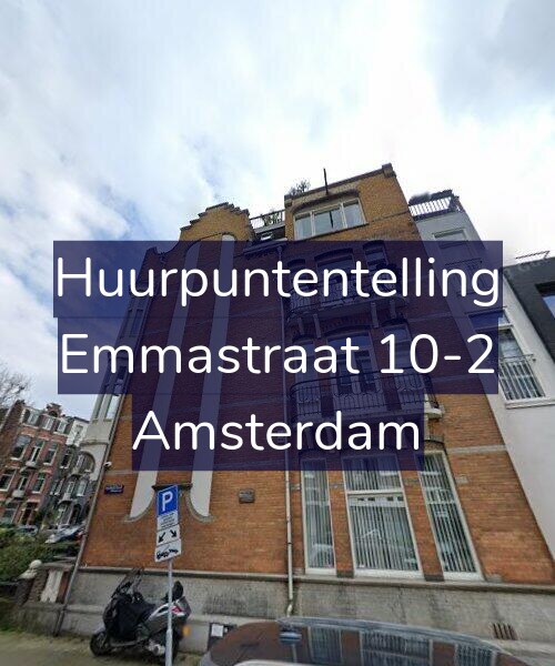 Foto gevel Huurpuntentelling voor Emmastraat 10-2, Amsterdam