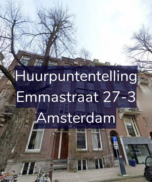 Foto gevel Huurpuntentelling voor Emmastraat 27-3, Amsterdam