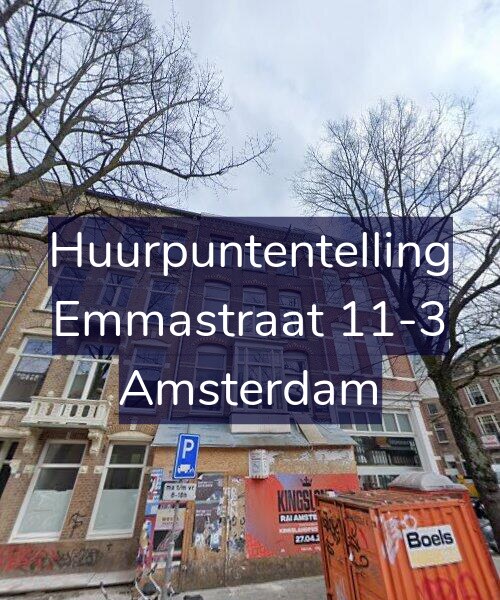 Foto gevel Huurpuntentelling voor Emmastraat 11-3, Amsterdam