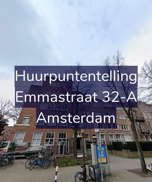 Foto gevel Huurpuntentelling voor Emmastraat 32-A, Amsterdam