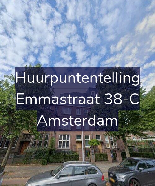 Foto gevel Huurpuntentelling voor Emmastraat 38-C, Amsterdam
